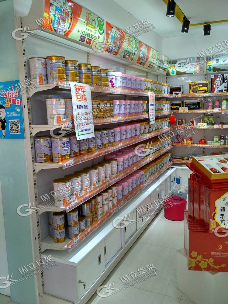 奶粉展示货架