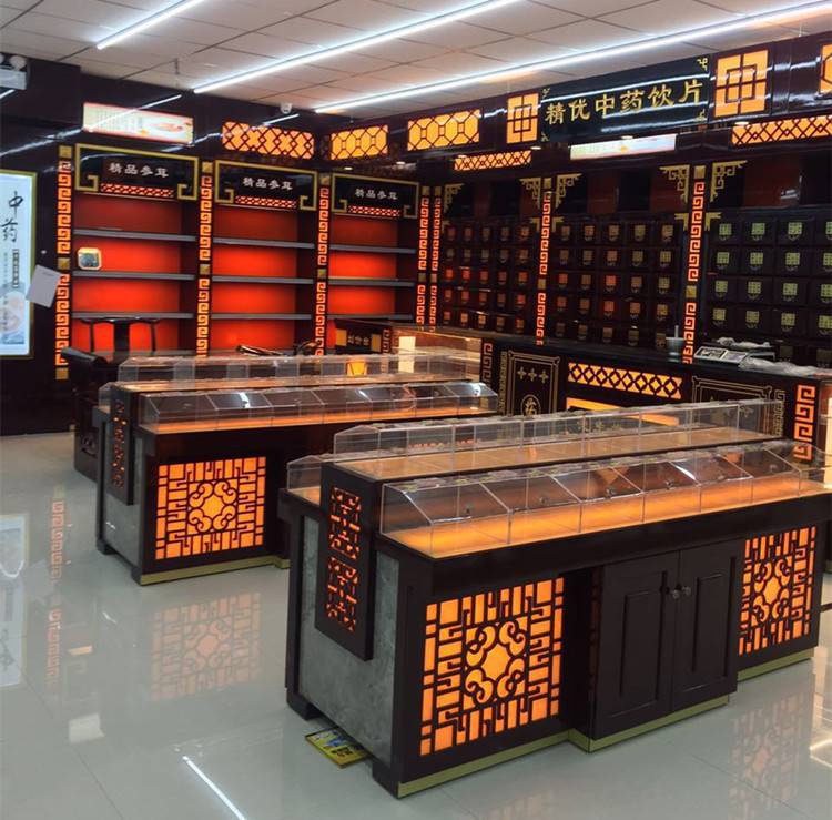 参茸贵细柜场景展示